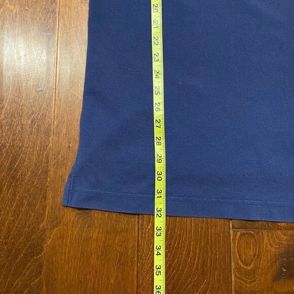 Nike Vintage White Tag Blue Tonal Cotton Polo Shirt Men's Size Large - Picture 7 of 8